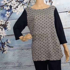 J.CREW  3/4 SLEEVE BLOUSE  | Size L